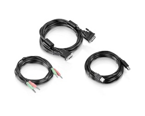 TRENDNET  TK-CD15      15 ft. DVI-I, USB, and Audio KVM Cable Kit
