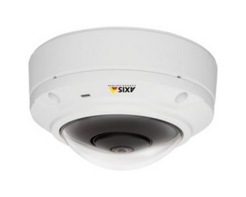 AXIS COMMUNICATIONS  0556-001  M3027-PVE      M3027-PVE Network Camera -a mini dome in vandal-resistant casing for outodoor or indoor install with digital PTZ views, upt to 5 MP resolution @ 12 fps