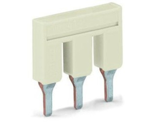 WAGO CORPORATION  2006-403      Push-in Type Jumper Bar, Insulated 3-way, Light Gray