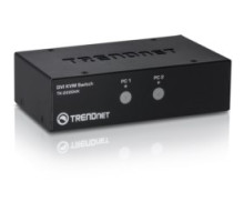 TRENDNET  TK-222DVK      KVM Switch Kit, 2-Port DVI, USB 2.0, 1080 Resolution, 3.5