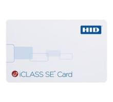 HID GLOBAL CORPORATION 3000PG1MV   iCLASS SE Card, PVC, 2k Bits 256 Bytes w/ 2 App Area, Prog w/ SIO, Front: White w/ Gloss Finish, Back: White w/ Gloss Finish w/ Magnetic Stripe, Seq Match Encoded/Print7, Vertical Slot Punch