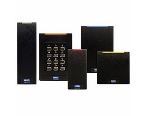 HID GLOBAL CORPORATION  920PTNTEK00000      MultiClass Reader, RP40, Wall Switch, HID/AWID/EM4102 Prox, SIO/SEOS + Legacy, Std Ver. 1 Keyset, Wiegand, Terminal Strip Conn., Idel LED: Red, Response: Green LED, 1 Beep, Black