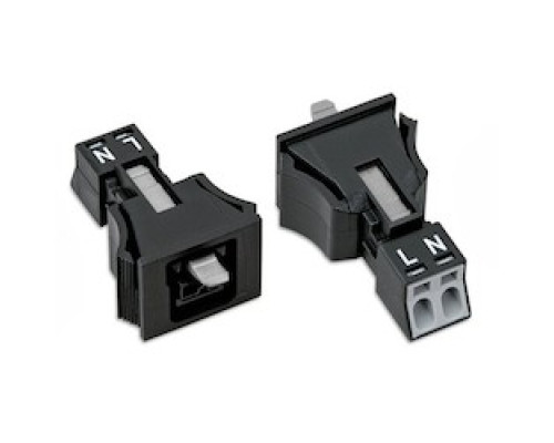 WAGO CORPORATION  890-702      SOCKET SNAPIN 2POLE BLACK