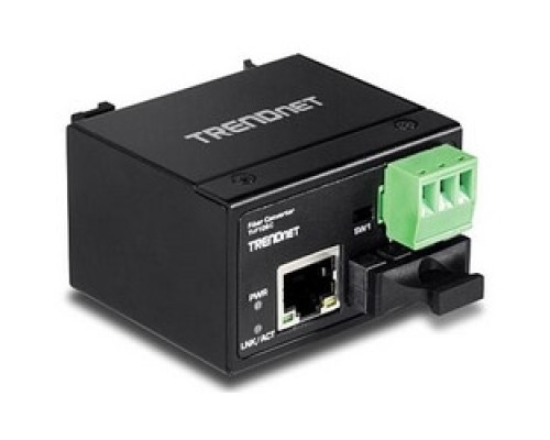 TRENDNET TI-F10SC   Fiber Converter, Multimode, SC, 1310 Nanometer, 18 to 36 Volt AC, 12 to 60 Volt DC, 24 to 12/22 to 14 AWG Solid/Stranded , 2.36