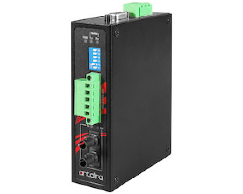 ANTAIRA TECHNOLOGIES LLC  STF-401C-TM02-T      Industrial Compact RS-232/422/485 To Fiber Converter, Multimode 2KM, ST Connector, -40C - 70C