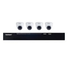 NORTHERN VIDEO  N2NVR4KIT4C               N2 SERIES 4CH IP KIT W/4CH 2TB, NVR and 4X 4MP EYEBALL CAMERAS