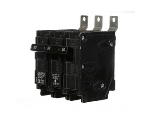 SIEMENS  US2:B350      Molded Case Circuit Breaker, Common Trip, Thermal Magnetic, Low Voltage, Panelboard Mount, 3 Pole, 240 Volt AC, 50A, 10 kA Interrupting Rating