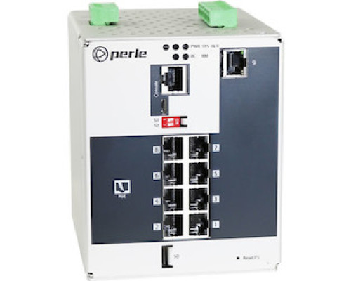 PERLE SYSTEMS  07016380      IDS-509PP8-XT Industrial Managed Switch