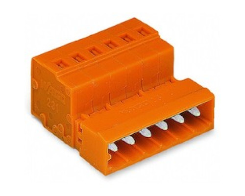 WAGO CORPORATION  231-638      CONNECTOR MALE 8 POLES PIN SPACE 5.8MM/0.2IN ORANGE