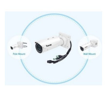 VIVOTEK  IB9371-HT      Network Camera, Bullet, WDR, IR, Day/Night, Outdoor, H.265/H.264/MJPEG, 2048 x 1536 Resolution, F1.2/F2.3 P-iris 3 to 9 MM Lens, 23.6 Watt, 12 VDC, PoE