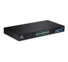 TRENDNET  TPE-3018L      18-PORT GIGABIT NVR POE+SWITCH WITH LED