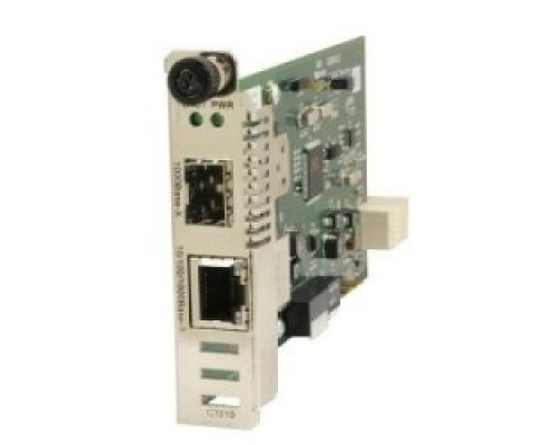 LANTRONIX C3210-1040   ION Gigabit Ethernet Media and Rate Converter Module, 10/100/1000Base-T RJ-45 [100 m] to 1000Base-X SFP Slot empty