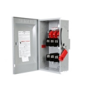 SIEMENS  US2:HF362N  HF362N      Safety Switch, Heavy Duty, Fused, 600 Volt AC, 60A, 5/10 HP at 1 Phase, 15 HP at 3 Phase, 3 Pole, 3 Fuse, 4 Wire, NEMA 1, Steel, For Indoor