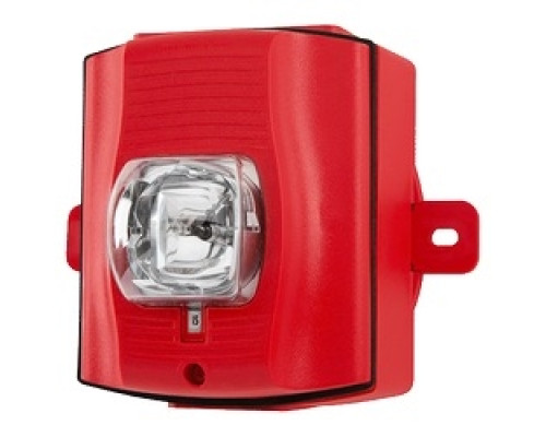 SILENT KNIGHT - HONEYWELL FIRE  SRHK-P               Strobe, High-candela, Outdoor, Wall Mount, with Backbox, Red, Plain