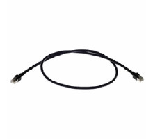 HARTING  09459711123  9459711123      IP20 RJ45 Cable 8-wire: RJ45 CAT5 8P MA DE Black CABLE Assembly, 2M