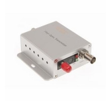 KBC NETWORKS  FDVA1-DB1-M1T-MSA      1-ch point-to-point simplex video transmitter, 1-ch duplex data, 1 fiber, 1310/1550 nm multimode, 12 dB optical loss budget. Compact module, ST connector, US power plug.