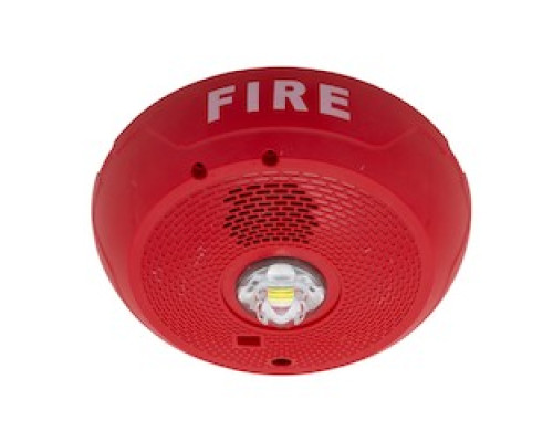 SYSTEM SENSOR  PC2RLED               L-SERIES LED HORN STROBE,   2-WIRE, INDOOR, CEILING,   RED, MARKED FIRE