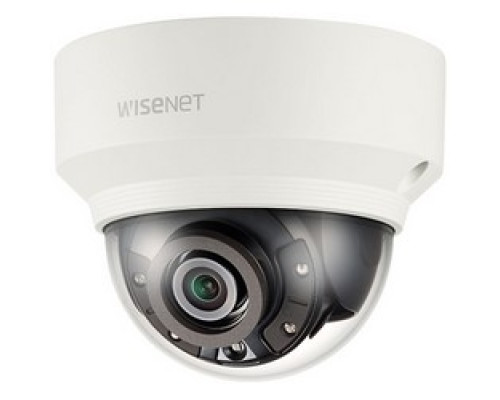 HANWHA VISION  XND-6020R               IR indoor dome camera, 2MP 60fps. 4mm fixed lens H.265/H.264