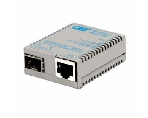 OMNITRON SYSTEMS TECHNOLOGY  1619-0-1      miConverter S-series S/FXT; 10/100BTx RJ45 to 100BFx SFP, US Power