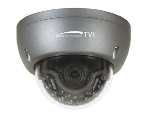 SPECO TECHNOLOGIES  HT5941T      Indoor/Outdoor Dome Camera, 1/3 Inch Sony Exmor CMOS, 2 MP, 3.6 mm, Fixed Lens, Dark Gray