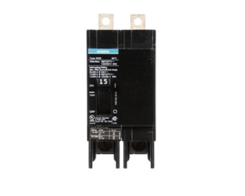 SIEMENS  US2:BQD215  BQD215      Molded Case Circuit Breaker, Thermal Magnetic, Panelboard Mount, 2 Pole, 480 Star/277 Volt AC, 50/60 Hertz, 125/250 Volt DC, 15A, 14 kA Interrupting Rating
