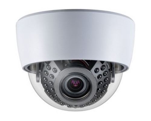 CLINTON ELECTRONICS  CE-IDX30B      Network Camera, Dome, Indoor, True Day/Night, 33-IR LED, 700 TVL Resolution, F1.2 Vari-focal 2.8 to 12 MM Lens, 24 Volt AC/12 Volt DC, Plastic Case, Polycarbonate Dome, Black