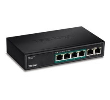 TRENDNET  TPE-S50      5-port 10/100 Mbps PoE Switch