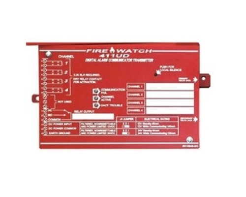 FIRELITE - HONEYWELL FIRE SYST  411UD      Alarm Communicator, Compact Slave Digital, 4-Channel Monitoring, Up/Downloadable, 12/24 Volt DC