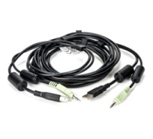 VERTIV  CBL0131      Vertiv Avocent USB Keyboard and Mouse, and Audio Cable, 10 ft. for Vertiv Avocent SV and SC Series Switches - for Switch, Keyboard, Mouse - 10 ft - 1xMini-phone Stereo Audio, 1xType B Male USB - 1xType A USB, 1xMini-phone Stere