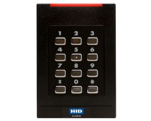 HID GLOBAL CORPORATION 921NTPNEK000FB   iClass Reader, RK40, Wall Switch Keypad, No Prox, SIO/SEOS + Legacy, Std Ver. 1 Keyset, OSDP V2 RS485 Half Duplex , Pigtail Cable: 18