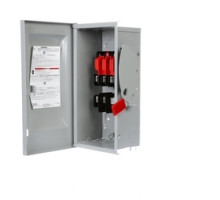 SIEMENS  US2:GF322N      Safety Switch, Fusible, Solid Neutral, General Duty, 240 Volt AC, 250 Volt DC, 60A, 7-1/2 HP at 3 Phase, 3 Wire, 3 Pole, NEMA 1, For Indoor