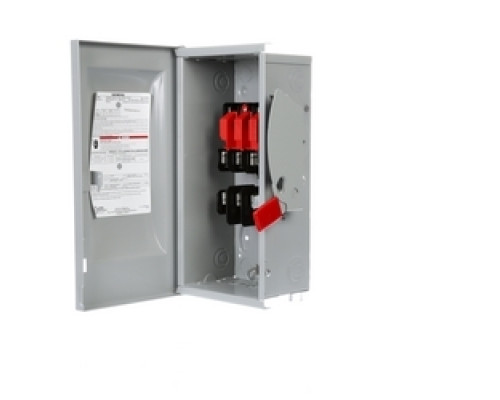 SIEMENS  US2:GF322N      Safety Switch, Fusible, Solid Neutral, General Duty, 240 Volt AC, 250 Volt DC, 60A, 7-1/2 HP at 3 Phase, 3 Wire, 3 Pole, NEMA 1, For Indoor