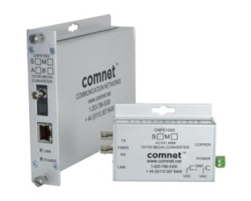 COMNET COMMUNICATION NETWORKS CNFE1002M1B   100 Mbps Media Converter B , ST Connector, MM, 1 Fiber