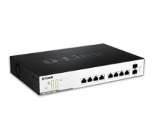 D-LINK SYSTEMS INC  DGS-1100-10MP      Ethernet Switch, Power Over, Smart Managed, Rack Mount, 10-Port, 20 Gbps Switching Capacity, 100 to 240 Volt AC, 141.4 Watt, 50/60 Hertz, 11