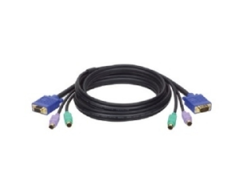 TRIPP LITE P753-010   PS/2 3-in-1 Cable Kit for KVM Switch B007-008, 10-ft.