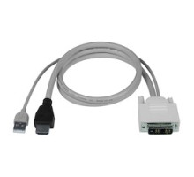 NETWORK TECHNOLOGIES/IN OH  USB-DHEXT-6-MM      DVI-D Male + USB Type A Male to HDMI-A Male Interface Cable for UNIMUX-DVI-x, 6 feet