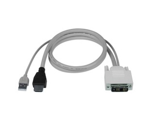 NETWORK TECHNOLOGIES/IN OH  USB-DHEXT-6-MM      DVI-D Male + USB Type A Male to HDMI-A Male Interface Cable for UNIMUX-DVI-x, 6 feet