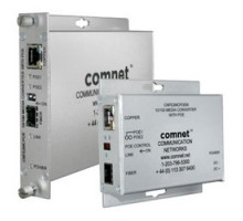 COMNET COMMUNICATION NETWORKS  CNFE2MCPOE/C      Ethernet Media Converter, Comfit, 10/100 Mbps, 24 Volt DC, With PoE and Conformally Coated Circuit Board