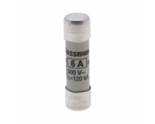 EATON’S BUSSMANN SERIES  C10G6      FUSE CERAMIC, INDUSTRIAL, 6A 500VAC, 10, 3 X 38 MM