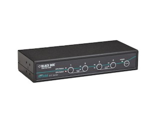 BLACK BOX NETWORK SERVICES  KV9614A      Desktop KVM Switch - DVI-D with Emulated USB Keyboard/Mouse, 4-Port
