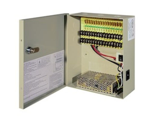 LIBERTY SECURITY  L12DC18C10AMC               12VDC 18CH 10AMP MULTI-CH UL POWER SUPPLY - METAL CASED