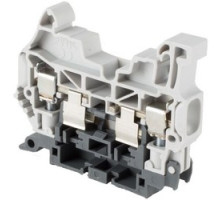 TE-ENERGY  1SNK508410R0000      Gray and dark gray, fuse holder block with 8 mm spacing, 6.3 Amp rated UL current with screw clamp connection that accepts 24-10 AWG UL wire range