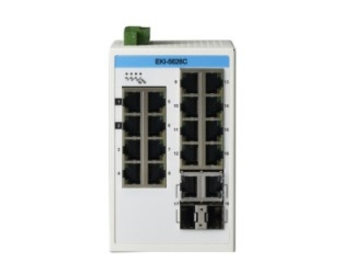 ADVANTECH  EKI-5626CI-AE      Industrial Ethernet Switch, 16x10/100Mbps Ports, 2 Gigabit Ports