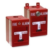 KIDDE COMMERCIAL  MPSR1-SHTW-GE      Fire Alarm Pull Station, Harsh Environment, 14 to 18 AWG Wire, SPST, 120 Volt DC, 10 Ampere, -30 to 150 Deg F, NEMA 4X, Hex Screw Reset, 3.06