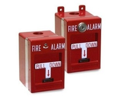 KIDDE COMMERCIAL  MPSR1-SHTW-GE      Fire Alarm Pull Station, Harsh Environment, 14 to 18 AWG Wire, SPST, 120 Volt DC, 10 Ampere, -30 to 150 Deg F, NEMA 4X, Hex Screw Reset, 3.06