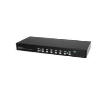 STARTECH.COM LTD SV831DUSBUK   KVM Switch, 8-Port, USB/VGA, 240 Volt AC Input, 12 Volt DC 1 Ampere Output, 17.1