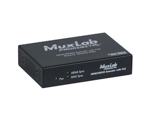MUXLAB INC  500454-POE-RX      HDMI / RS232 Receiver With PoE, HDBT, UHD-4K