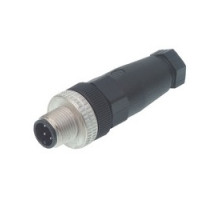 HIRSCHMANN  933098100      ELST 4012 PG7; Straight Cable Plug, unassembled, strain relief by means of clamping cage, 4 contacts, male, PG7, 4A 250V AC/DC, black housing