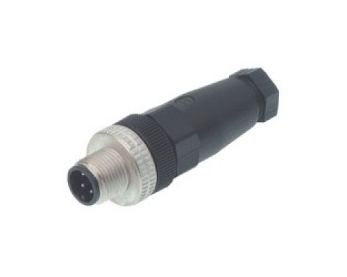 HIRSCHMANN  933098100      ELST 4012 PG7; Straight Cable Plug, unassembled, strain relief by means of clamping cage, 4 contacts, male, PG7, 4A 250V AC/DC, black housing