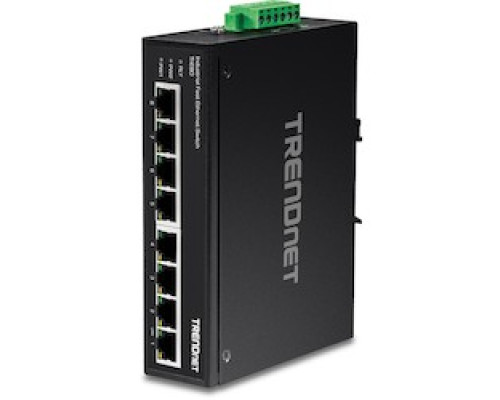 TRENDNET  TI-E80      8-Port Industrial Fast Ethernet DIN-Rail Switch